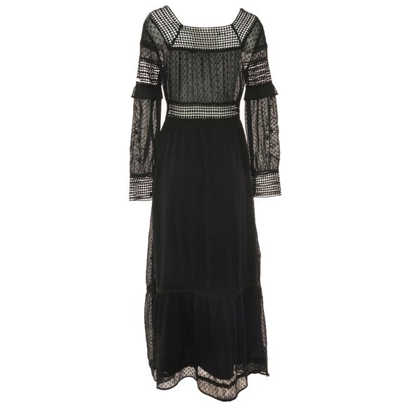 Paulio Boho Black Maxi Dress - Picture 5 of 5